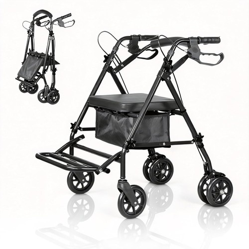 Faltbarer 1 rollator - faltbarer, 2-in-1